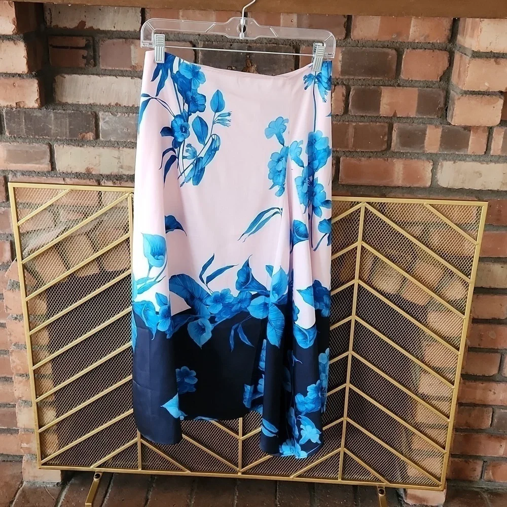 Ted BAKER Nemea Fantasia Floral Asymmetrical Skirt  US 6 - Picture 6 of 9